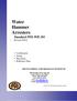 Water Hammer Arresters Standard PDI-WH 201 Revised 20107
