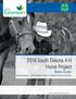 2018 South Dakota 4-H Horse Project. Show Guide. Britney Kaufman SDSU Extension Interim 4-H Animal Projects Coordinator