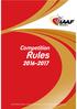 Competition. Rules INTERNATIONAL ASSOCIATION OF ATHLETICS FEDERATIONS