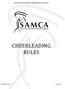 SOUTH AFRICAN MAJORETTE & CHEERLEADING ASSOCIATION CHEERLEADING RULES