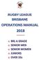 2018 RUGBY LEAGUE BRISBANE OPERATIONS MANUAL