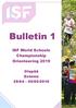 Bulletin. ISF World Schools Championship Orienteering 2019