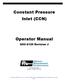 Constant Pressure Inlet (CCN) Operator Manual