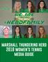 marshall thundering herd 2018 women s tennis media guide