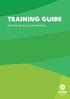 Training guide OXFAM TRAILWALKER & OXFAM WINTERTRAIL