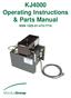 KJ4000 Operating Instructions & Parts Manual NSN