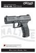 SAFETY & INSTRUCTION MANUAL PPQ 45 PISTOLS. Read the instructions and warnings in this manual CAREFULLY BEFORE using this firearm.
