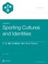 Sporting Cultures and Identities