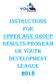 Instructions for upper Age Group Results program UK youth development league 2018