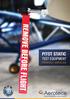 PITOT STATIC TEST EQUIPMENT PRODUCT CATALOG. Testing, Tools and Ground Support Equipment