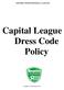 SOUTHS UNITED FOOTBALL CLUB INC. Capital League Dress Code Policy