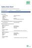 Safety Data Sheet. SECTION 1: Identification. VWR International, LLC 100 Matsonford Road Postal code/city Radnor, PA Telephone