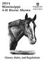 2014 Mississippi 4-H Horse Shows