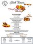 DCC Thanksgiving Menu. Garde Manger Table