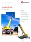 Product Guide. Features. five-section, full power boom. bi-fold swingaway extension. 8 m (26 ft) extension inserts. Grove MEGAFORM boom.