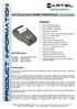 PRODUCT INFORMATION. MCP7830 Infra-Red THERMAL PRINTER Series Applications Datasheet. Features