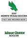 2017 NORTH TEXAS SOCCER FACT AND RECORDS BOOK. soccer