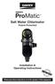 ProMatic. Salt Water Chlorinator Patent Protected. Installation & Operating Instructions