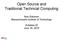 Open Source and Traditional Technical Computing