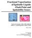 Fractional Vaporization of Ignitable Liquids -Flash Point and Ignitability Issues-