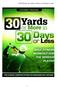 Golf Fitness: 30 Yards or More in 30 Days or Less