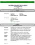 MATERIAL SAFETY DATA SHEET Gypsum Drywall Panel Version1 Date Created: January 18, 2012