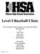 Level I Baseball Clinic