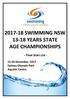 SWIMMING NSW YEARS STATE AGE CHAMPIONSHIPS