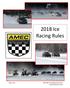 2018 Ice Racing Rules