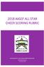 2018 AASCF ALL STAR CHEER SCORING RUBRIC