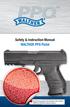 Safety & Instruction Manual WALTHER PPQ Pistol