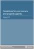 Guidelines for pool owners and property agents
