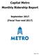 Capital Metro Monthly Ridership Report September 2017 (Fiscal Year-end 2017)