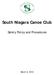 South Niagara Canoe Club. Safety Policy and Procedures