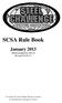 SCSA Rule Book. January (Provisional for 2013) Revised 01/01/13