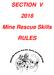 SECTION V. Mine Rescue Skills RULES