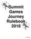 Summit Games Journey Rulebook 2018