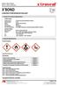 X BOND. Safety Data Sheet CONSTRUCTION ADHESIVE SEALANT. 1. Product & Company Identification. 2. Hazards Identification