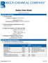 Safety Data Sheet. Classified according to WHMIS Company: Ricca Chemical Company. 448 West Fork Drive Arlington, TX USA