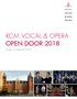 RCM VOCAL & OPERA OPEN DOOR 2018