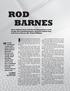 ROD BARNES. It happens periodically. Particularly when Rod