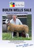 BUILTH WELLS SALE. The Future s Bright, the Future s Blue. Monday 17th September 2018 at 10.00am