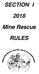 SECTION I. Mine Rescue RULES