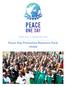 Peace Day, 21 September Peace Day Promotion Resource Pack Global