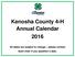 Kenosha County 4-H Annual Calendar All dates are subject to change please contact team chair if you question a date.