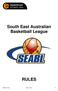 South East Australian Basketball League RULES