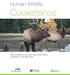 Human-Wildlife. Coexistence. Recommendations for Improving Human-Wildlife Coexistence in the Bow Valley