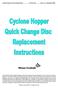 Cyclone Hopper QC Disc Replacement TSP131.doc Issue 1.0 September 2005