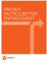 PROVEN TACTICS,BETTER ENFORCEMENT HOW TO SAVE LIVES ON NYC STREETS