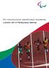 IPC Manufacturer Identification Guidelines London 2012 Paralympic Games